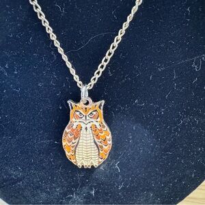 Owl Pendant Necklace with Chain